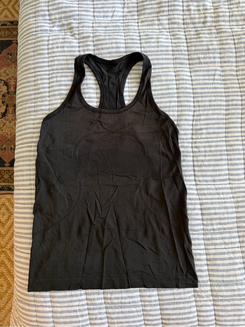 lululemon athletica Black Racerback Tank - Seamless Active Top